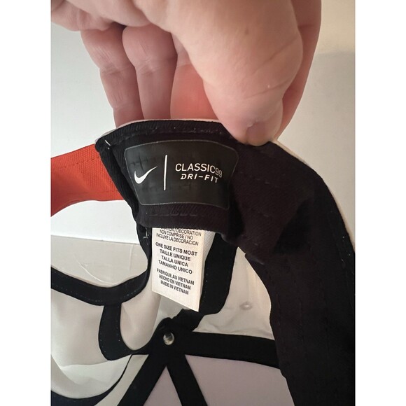 Virginia Tech Hokies Hat White Nike Classic99 Dri-Fit Cap Golf Casual Strapback - Picture 5 of 8